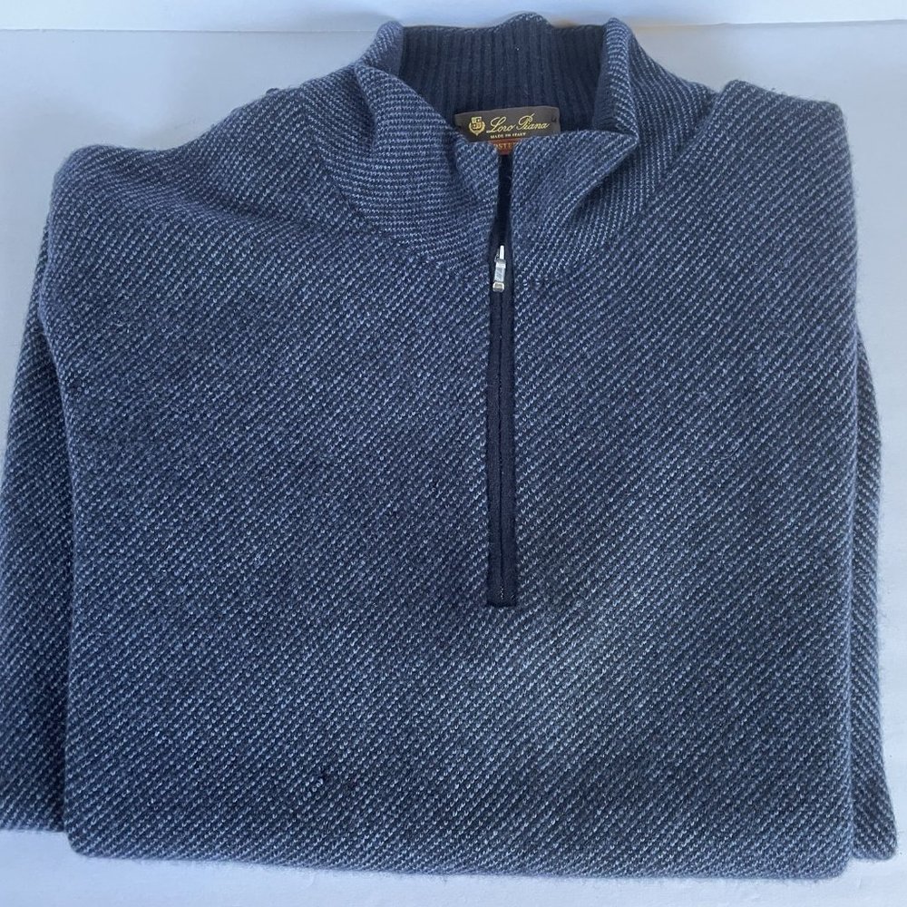 Loro Piana Roadster Pull Men's Cashmere with holes